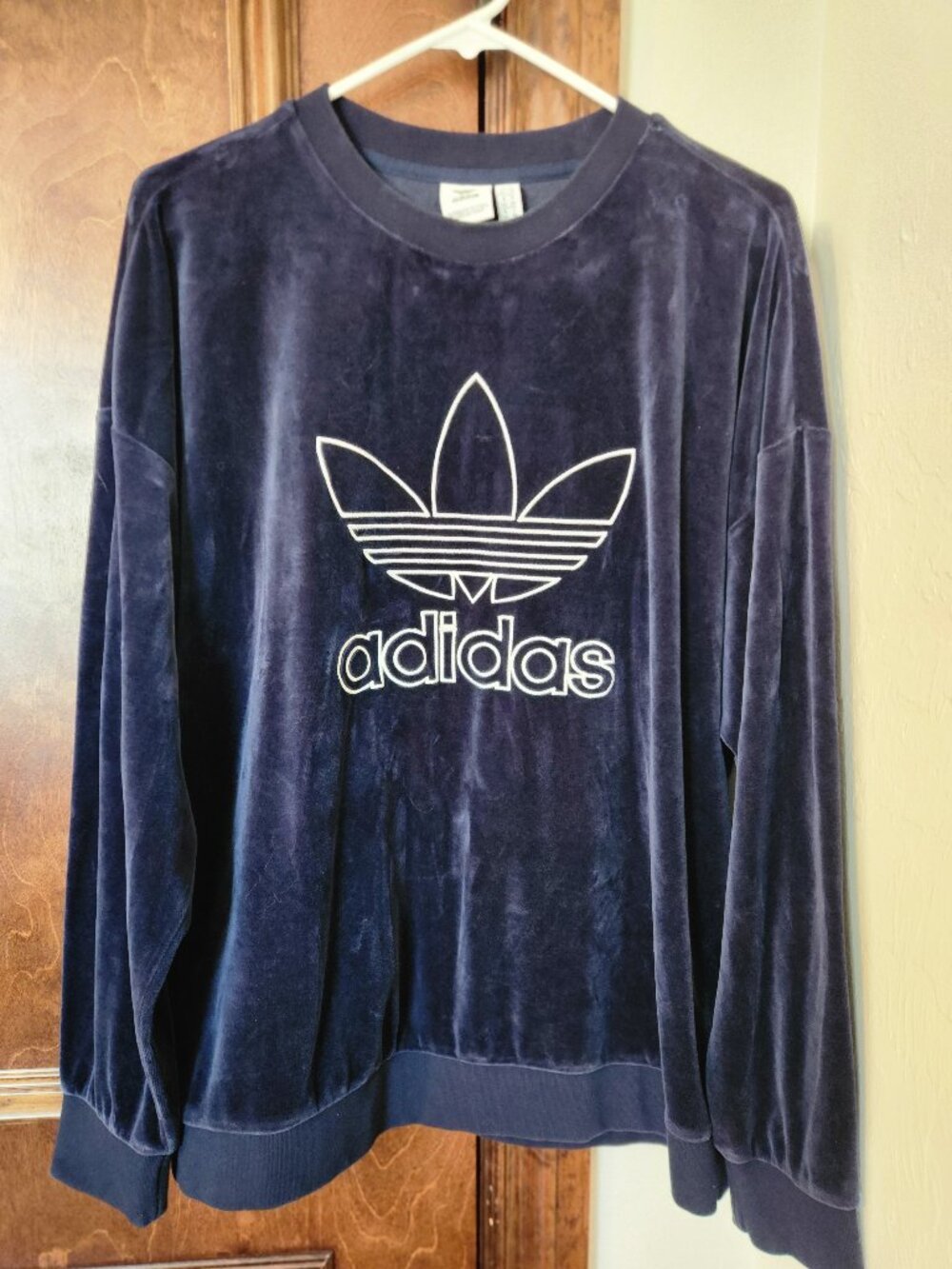 Adidas Velvet Trefoil Sweatshirt